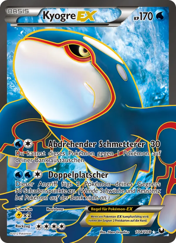 Kyogre-EX 104/108