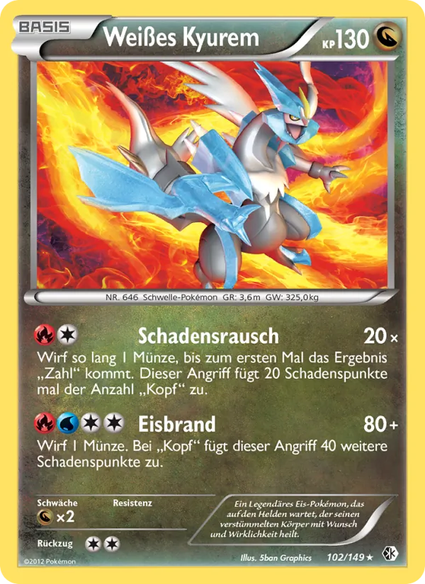 Weißes Kyurem 102/149