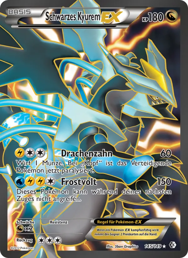 Schwarzes Kyurem-EX 145/149