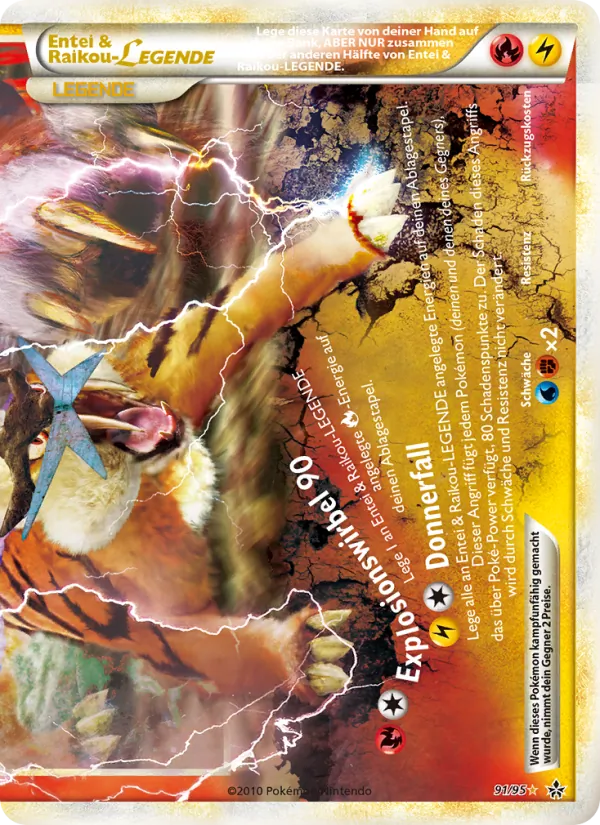 Entei & Raikou LEGENDE 91/95