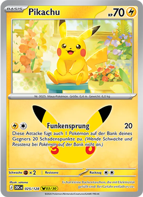 Pikachu 025/128