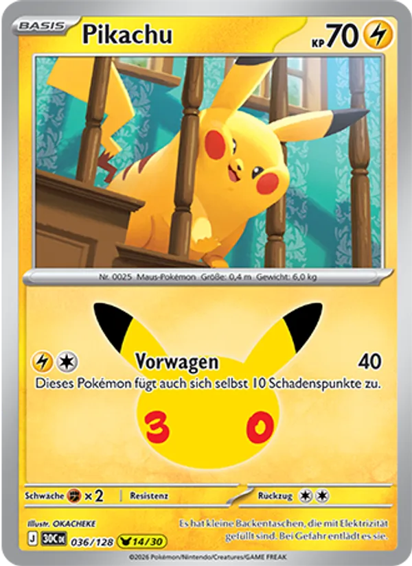 Pikachu 036/128