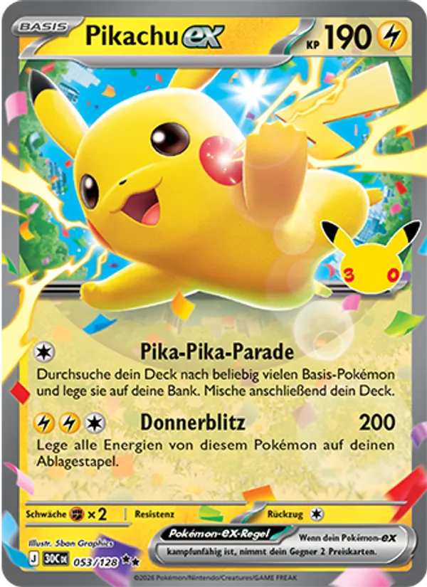 Pikachu-ex 053/128