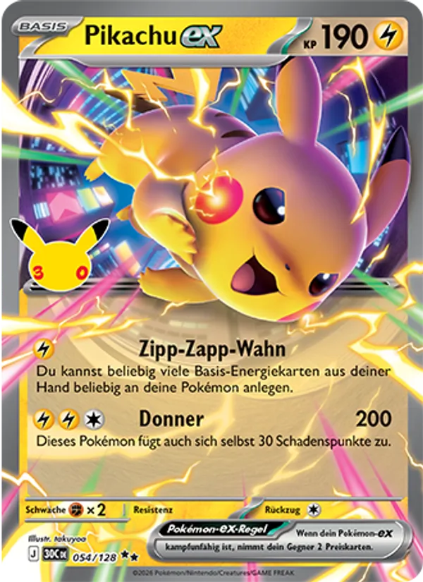Pikachu-ex 054/128