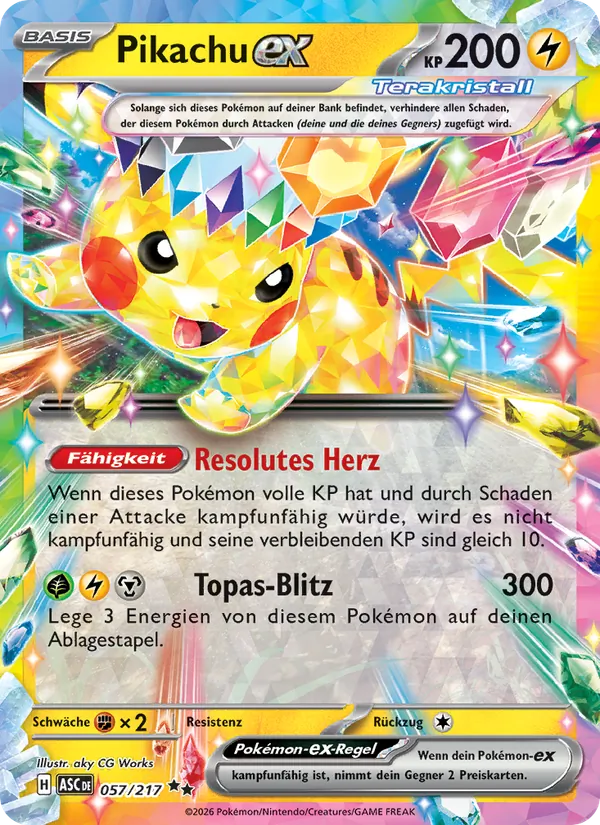 Pikachu-ex 057/217