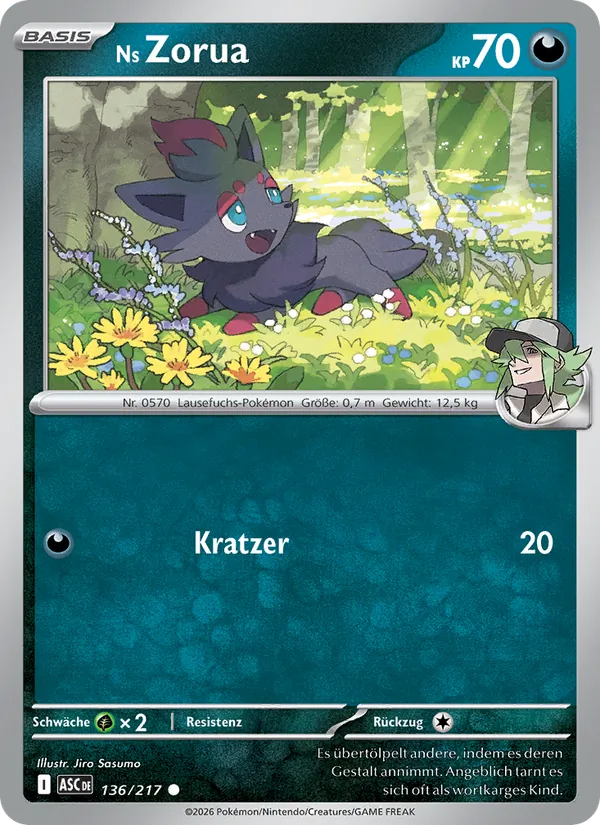 Ns Zorua 136/217