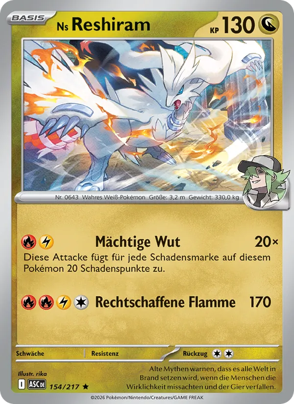 Ns Reshiram 154/217