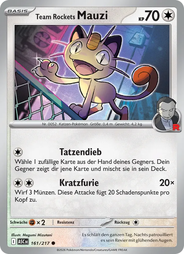 Team Rockets Mauzi 161/217