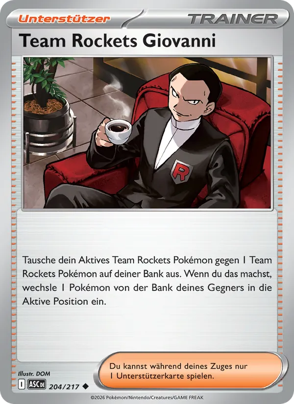 Team Rockets Giovanni 204/217