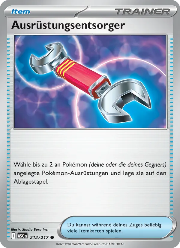 Ausrüstungsentsorger 212/217