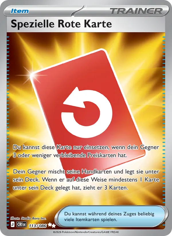 Spezielle Rote Karte 113/086