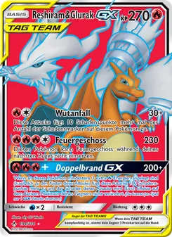 Reshiram & Glurak GX