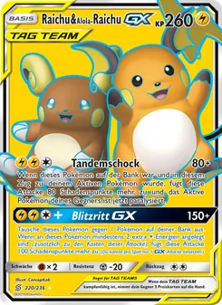 Raichu & Alola-Raichu GX
