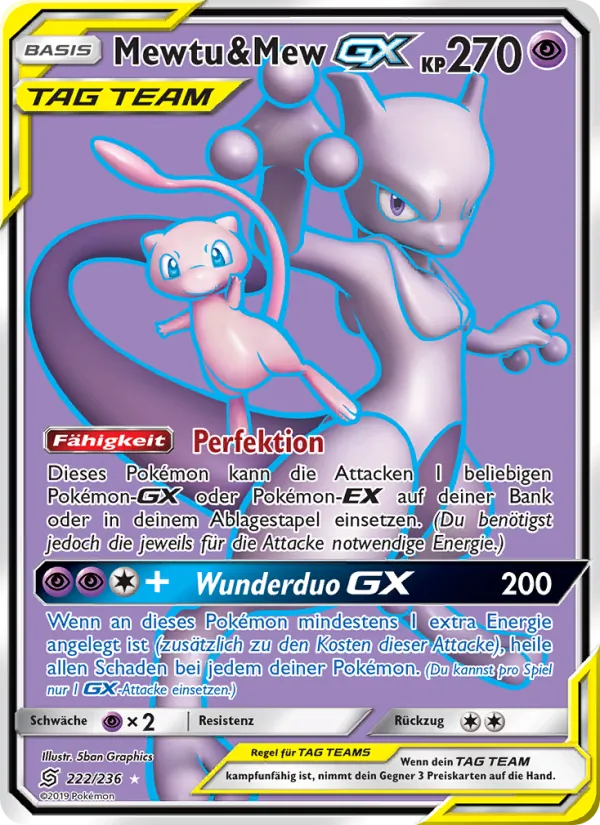 Mewtu & Mew GX 222/236