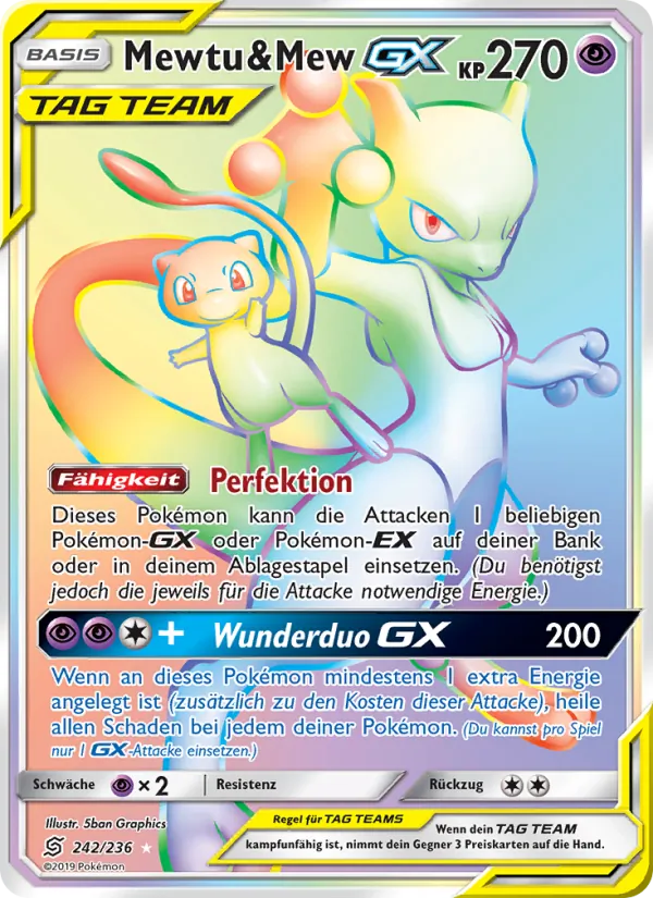 Mewtu & Mew GX 242/236