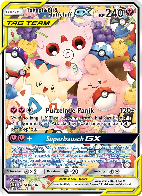 Togepi & Pii & Fluffeluff GX 143/236