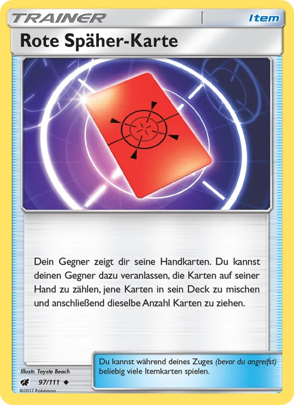 Rote Späher-Karte 97/111