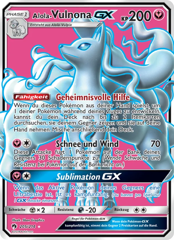 Alola Vulnona GX 205/214