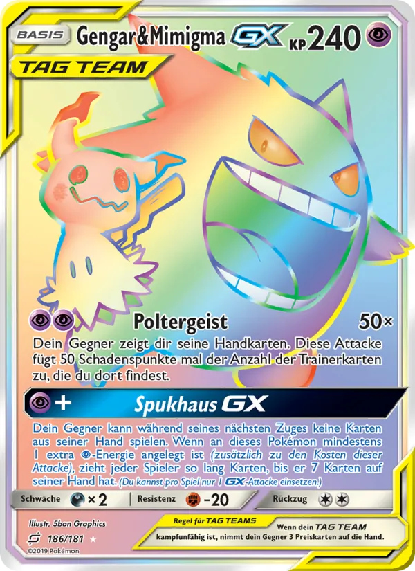 Gengar & Mimigma GX 186/181