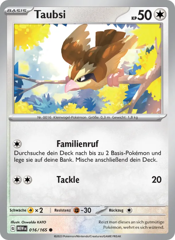 Taubsi 016/165