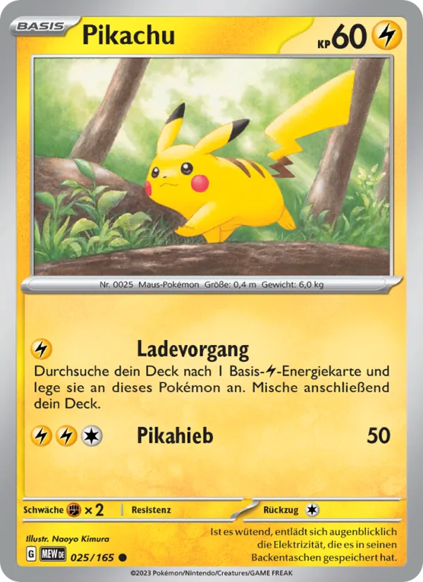 Pikachu 025/165