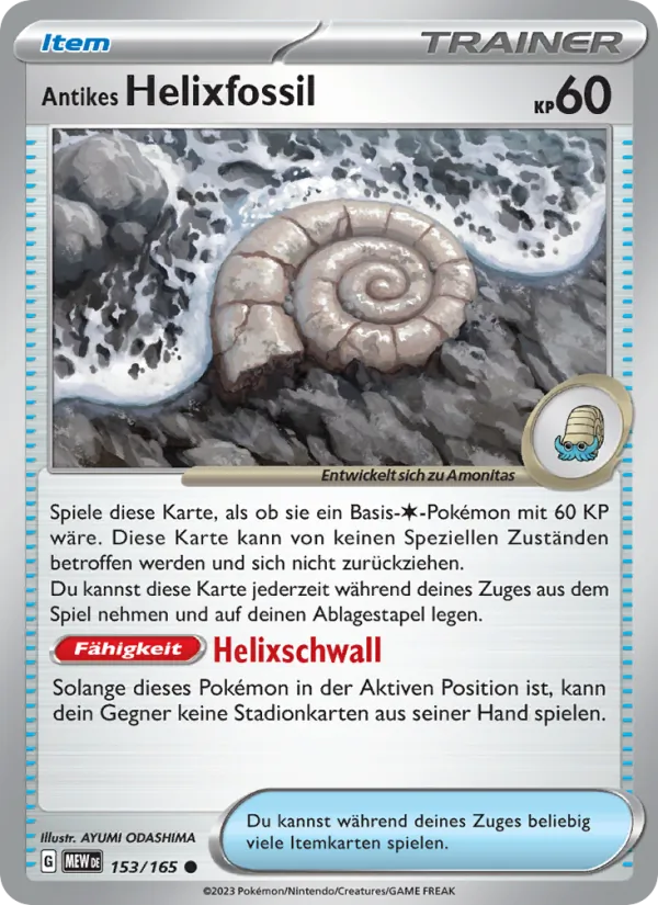 Antikes Helixfossil 153/165