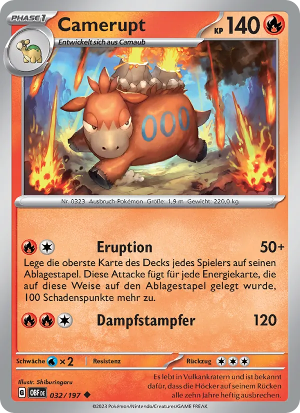 Camerupt 032/197