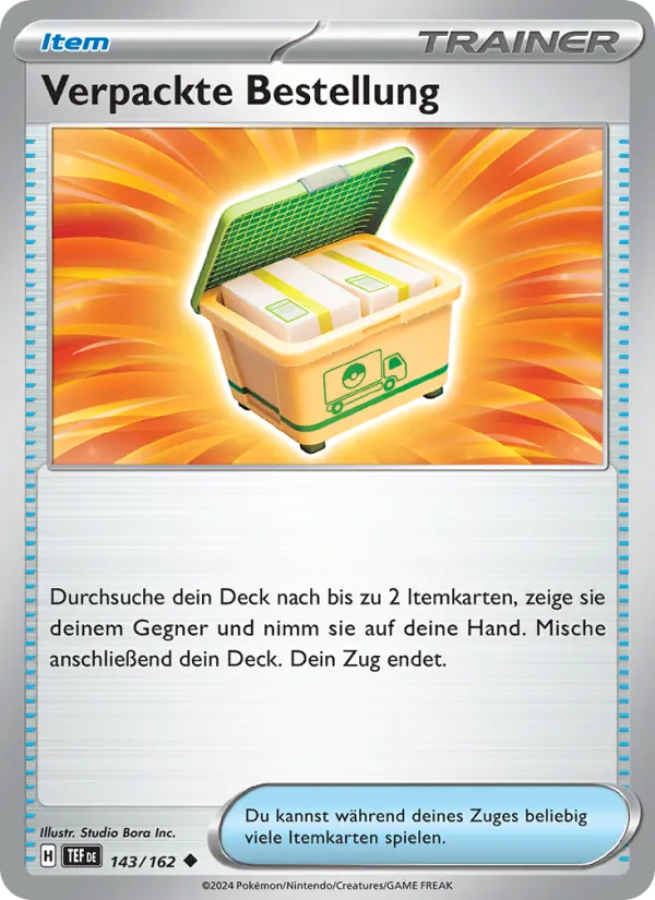 Verpackte Bestellung 143/162