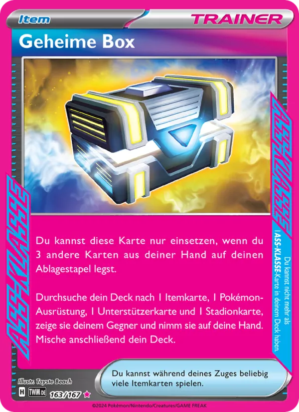 Geheime Box 163/167