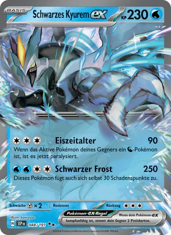 Schwarzes Kyurem-ex 048/191