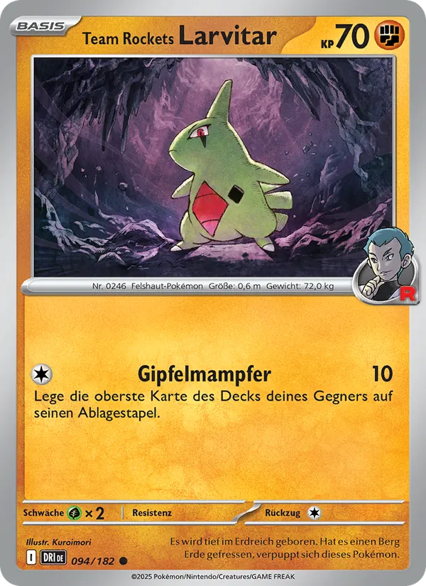 Team Rockets Larvitar 094/182