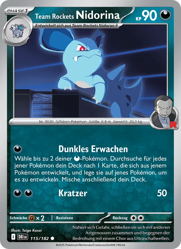 Team Rockets Nidorina 115/182