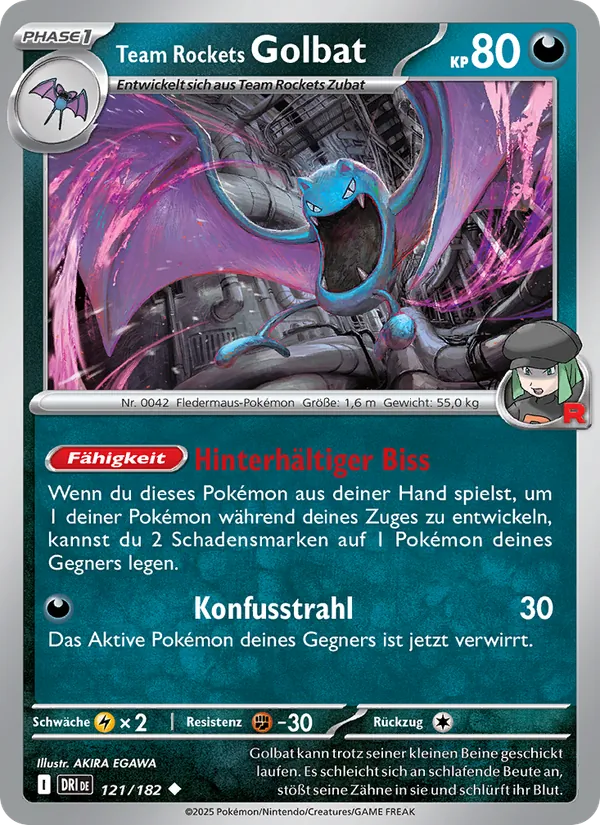 Team Rockets Golbat 121/182