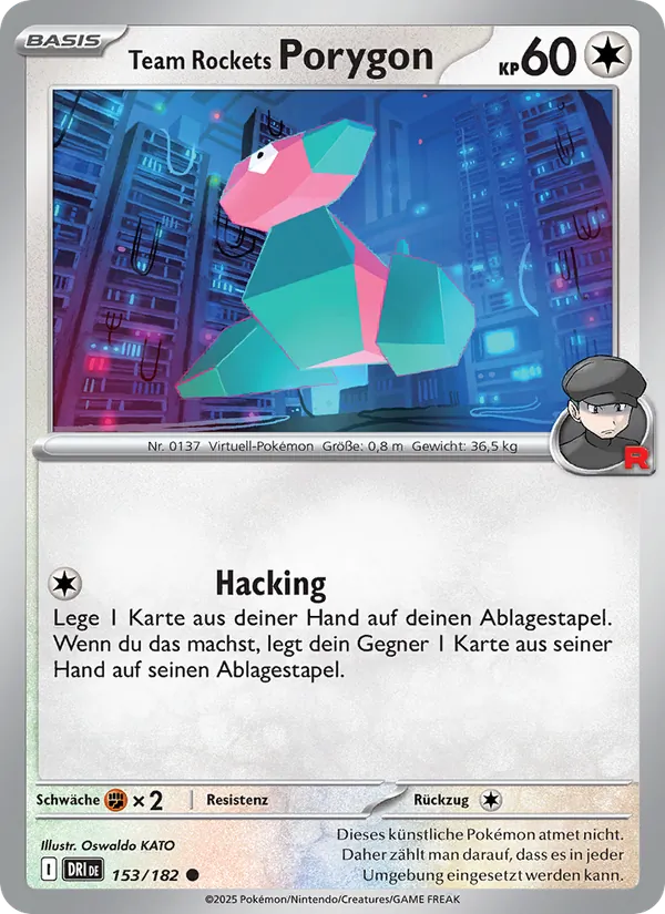 Team Rockets Porygon 153/182