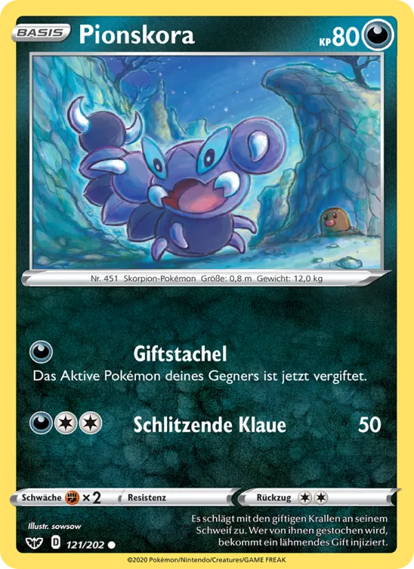 Pionskora 121/202