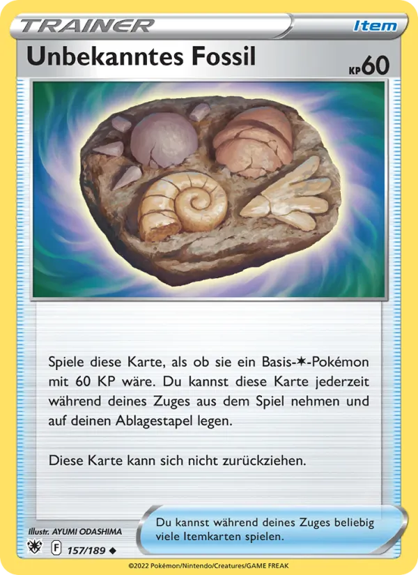 Unbekanntes Fossil 157/189