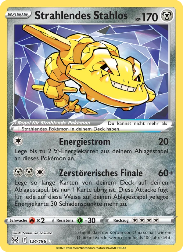 Strahlendes Stahlos 124/196