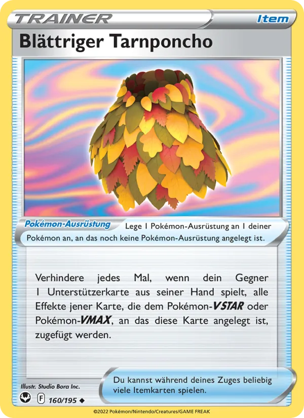 Blättriger Tarnponcho 160/195