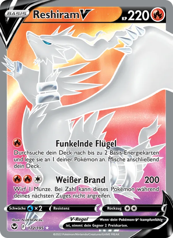 Reshiram V 172/195