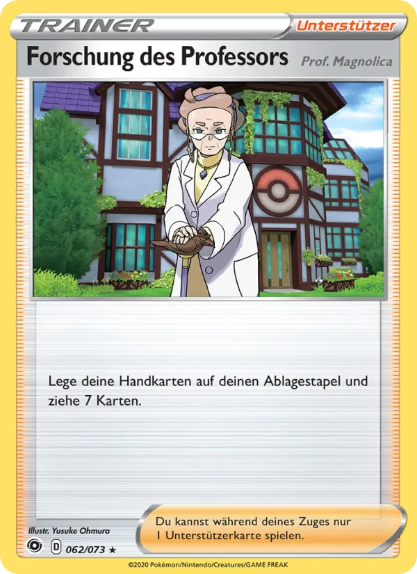 Forschung des Professors 62/73