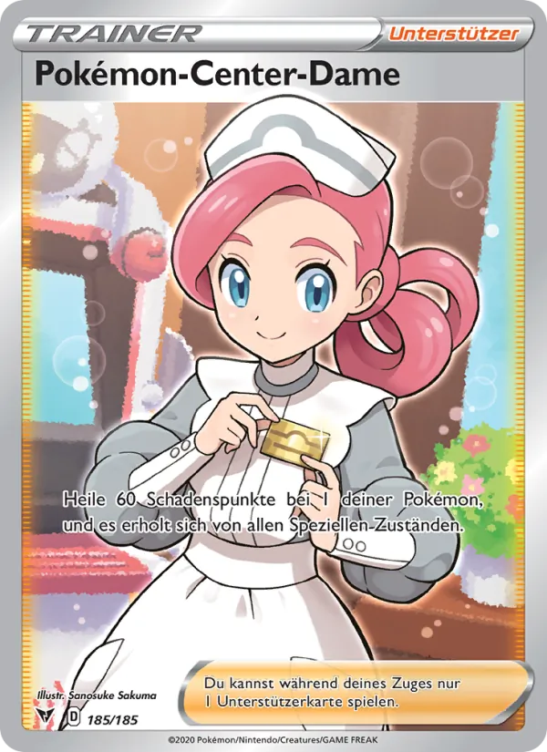 Pokémon-Center-Dame 185/185