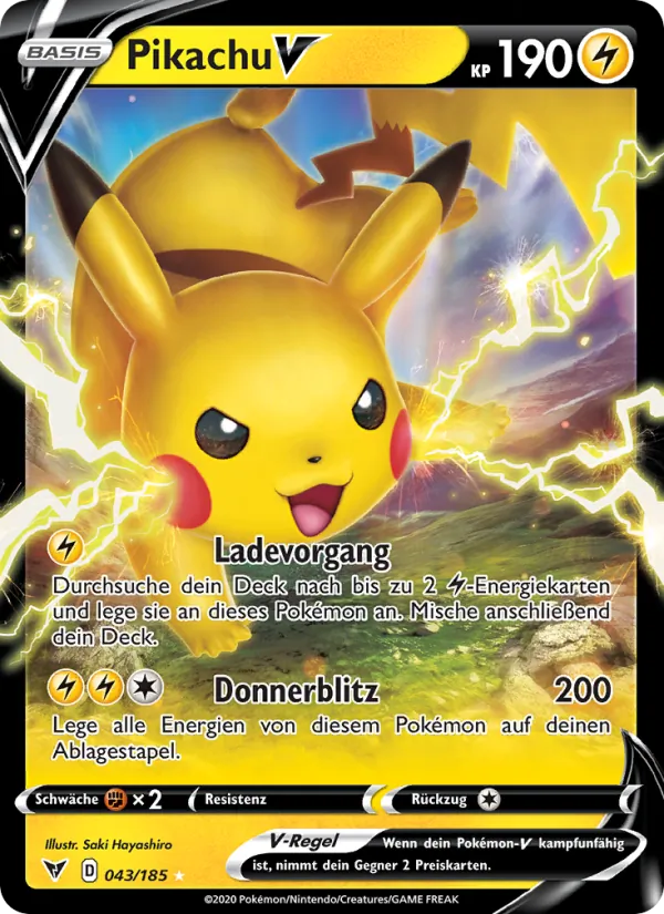 Pikachu V 43/185