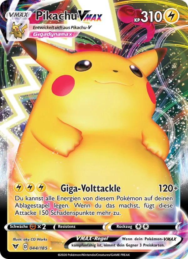Pikachu VMAX 44/185