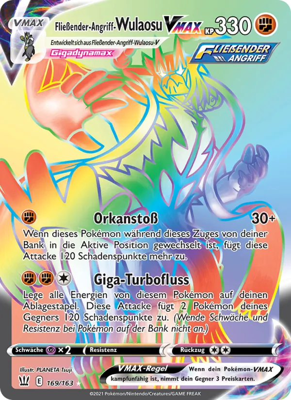Fließender-Angriff-Wulaosu VMAX 169/163