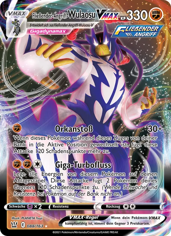 Fließender-Angriff-Wulaosu VMAX 88/163