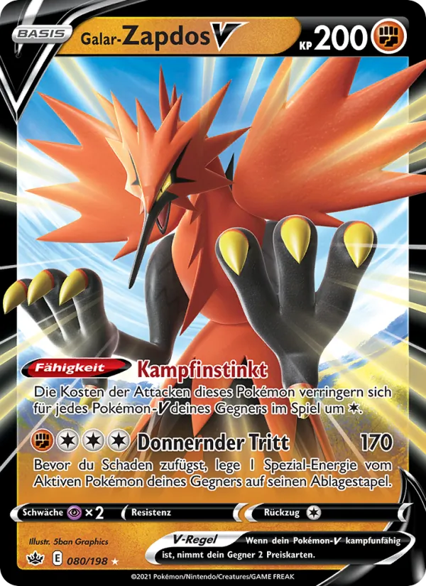 Galar-Zapdos V 80/198
