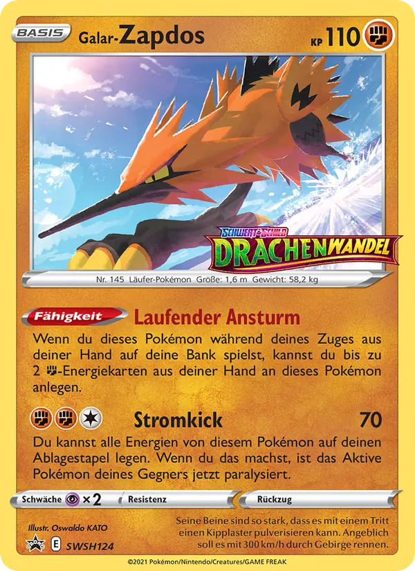 Galar-Zapdos SWSH124
