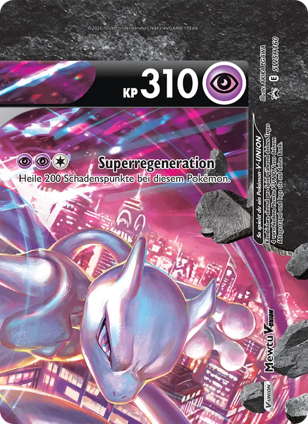 Mewtu V-UNION SWSH160