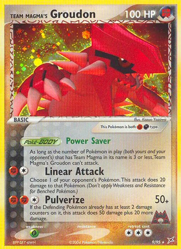 Team Magmas Groudon 9/95