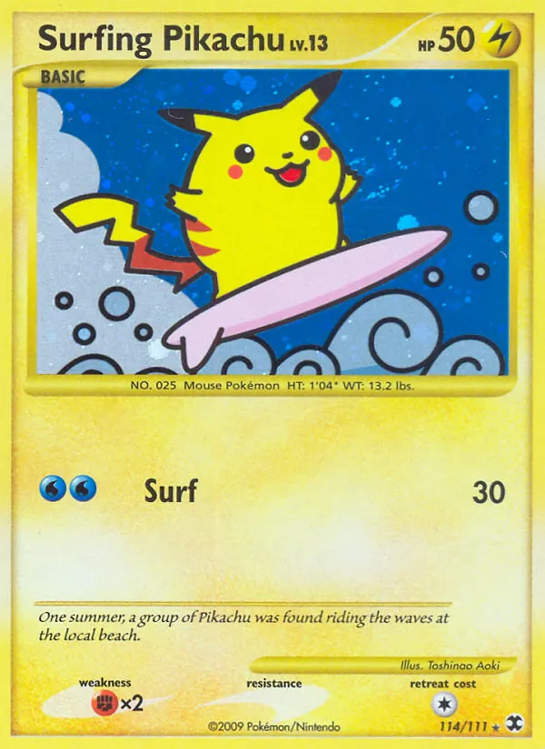 Surfendes Pikachu 114/111